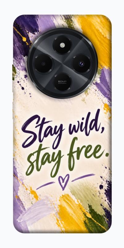 Чохол itsPrint Stay wild для Xiaomi Redmi 14C / Poco C75, написи, купити оптом з доставкою