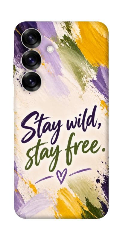 Чехол itsPrint Stay wild для Samsung Galaxy S25, надписи, купить оптом с доставкой