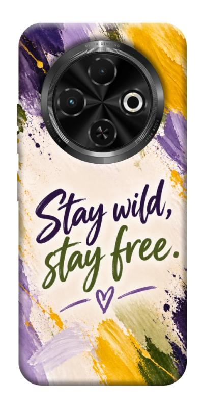 Чохол itsPrint Stay wild для TECNO Spark 30C, написи, купити оптом з доставкою