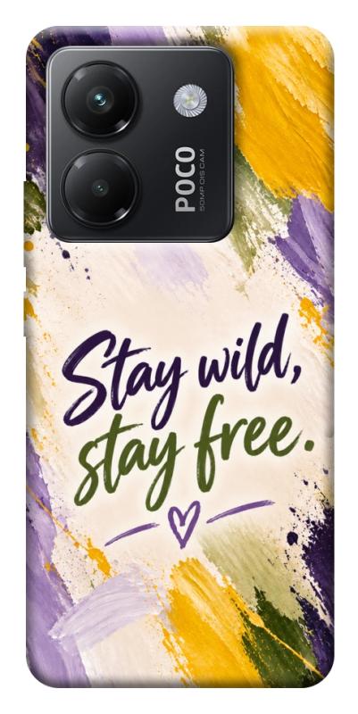 Чохол itsPrint Stay wild для Xiaomi Poco M7 Pro 5G, написи, купити оптом з доставкою