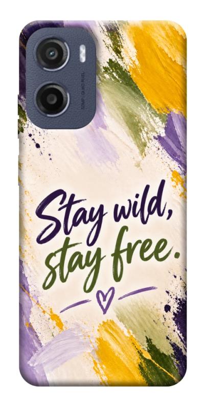 Чохол itsPrint Stay wild для Motorola Moto G05, написи, купити оптом з доставкою