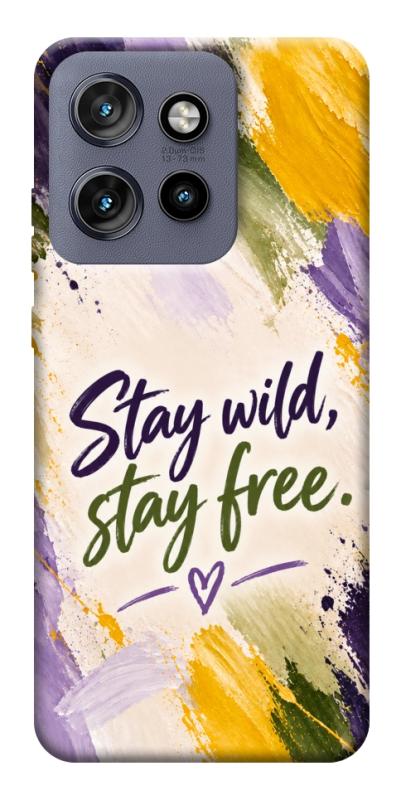 Чохол itsPrint Stay wild для Motorola Edge 50 Neo, написи, купити оптом з доставкою