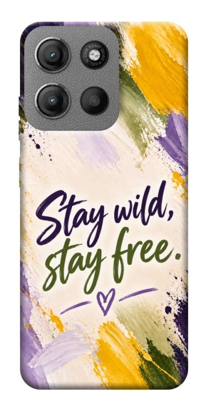 Чохол itsPrint Stay wild для Motorola Moto G15 4G, написи, купити оптом з доставкою