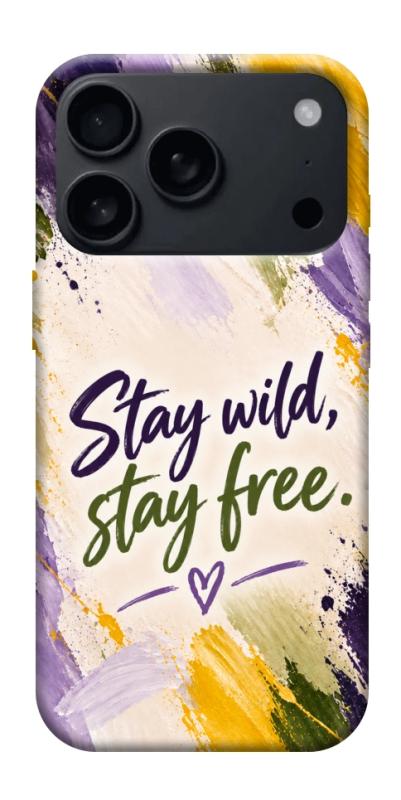 Чохол itsPrint Stay wild для Apple iPhone 17 Pro Max (6.9"), написи, купити оптом з доставкою