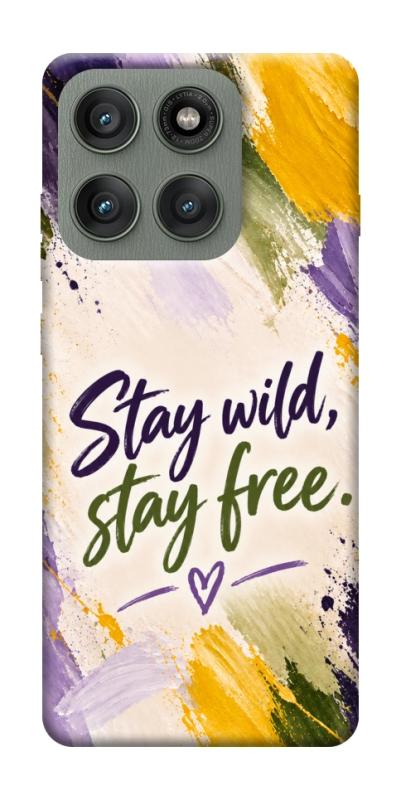 Чохол itsPrint Stay wild для Motorola Edge 60 Pro, написи, купити оптом з доставкою