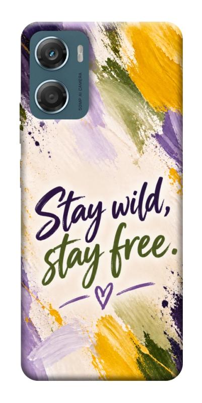 Чехол itsPrint Stay wild для Motorola Moto G06, надписи, купить оптом с доставкой