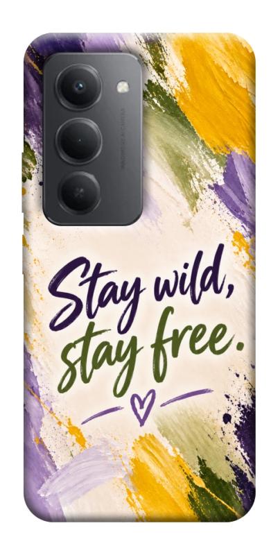 Чохол itsPrint Stay wild для Xiaomi Redmi 15 4G (Global) / 5G, написи, купити оптом з доставкою