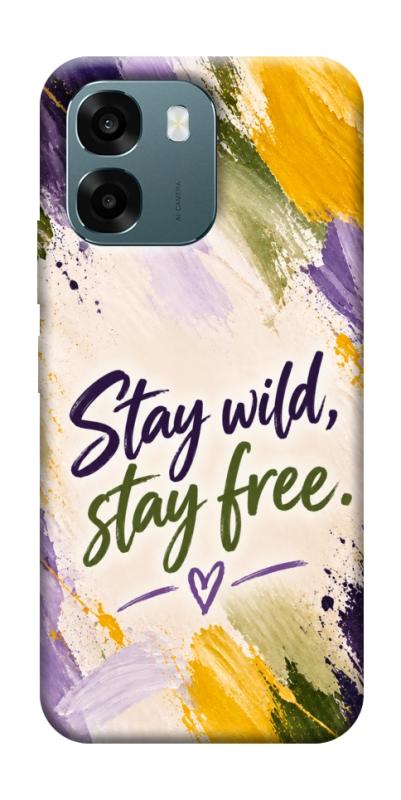 Чехол itsPrint Stay wild для Oppo A6, надписи, купить оптом с доставкой