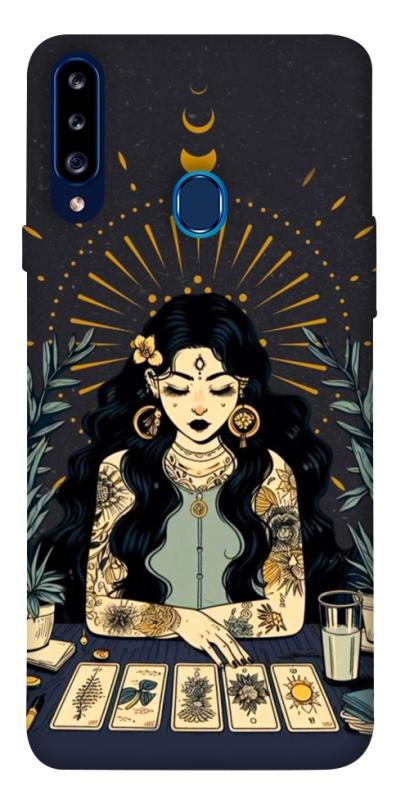 Чехол itsPrint Dark taror girl для Samsung Galaxy A20s, таро, купить оптом с доставкой
