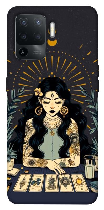 Чехол itsPrint Dark taror girl для Oppo Reno 5 Lite, таро, купить оптом с доставкой