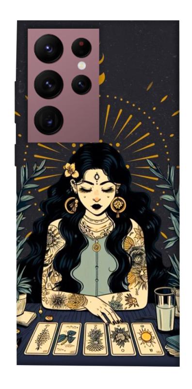Чехол itsPrint Dark taror girl для Samsung Galaxy S22 Ultra, таро, купить оптом с доставкой