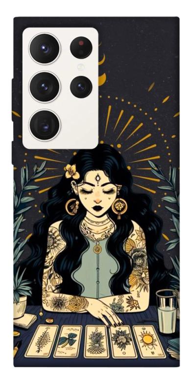 Чехол itsPrint Dark taror girl для Samsung Galaxy S23 Ultra, таро, купить оптом с доставкой