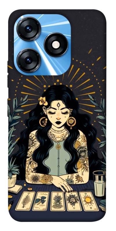 Чехол itsPrint Dark taror girl для TECNO Spark 10 Pro, таро, купить оптом с доставкой