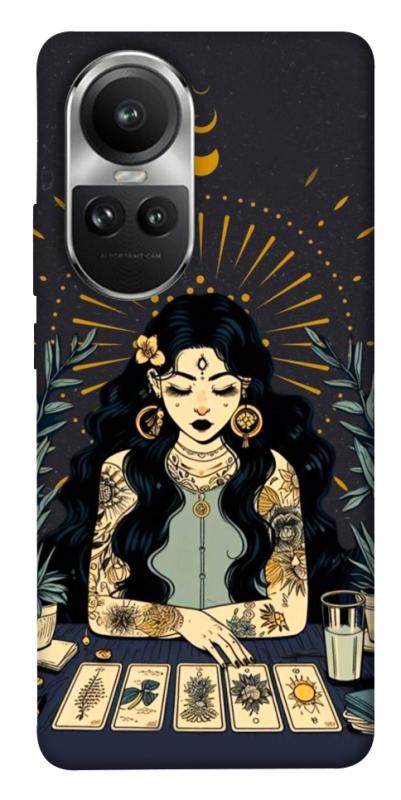 Чехол itsPrint Dark taror girl для Oppo Reno 10, таро, купить оптом с доставкой