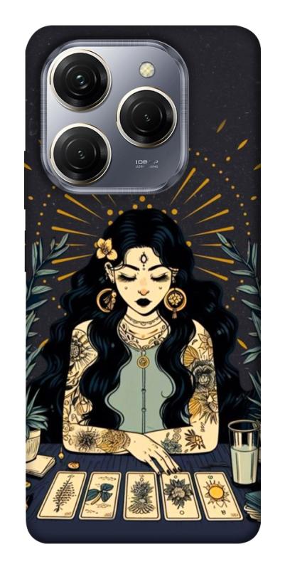 Чехол itsPrint Dark taror girl для TECNO Spark 20 Pro, таро, купить оптом с доставкой