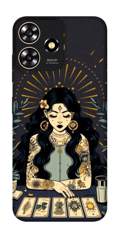 Чехол itsPrint Dark taror girl для ZTE Blade A73 4G, таро, купить оптом с доставкой