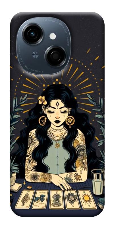 Чехол itsPrint Dark taror girl для TECNO Spark Go 1, таро, купить оптом с доставкой