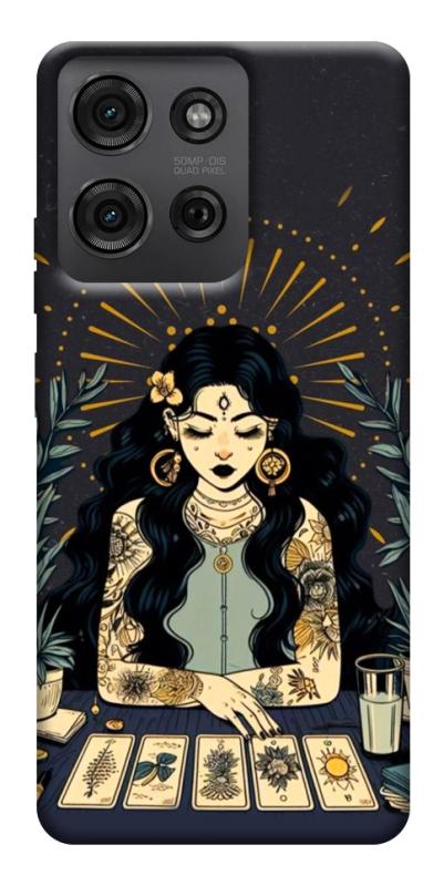Чехол itsPrint Dark taror girl для Motorola Moto G75 5G, таро, купить оптом с доставкой
