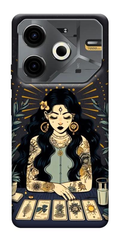 Чехол itsPrint Dark taror girl для TECNO Pova 6 Neo (LI6), таро, купить оптом с доставкой