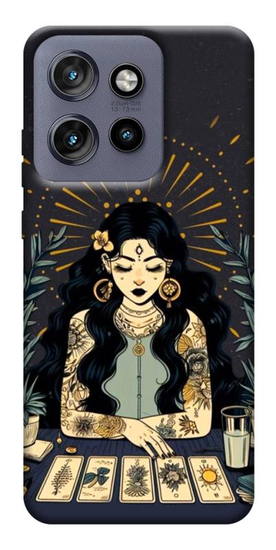 Чехол itsPrint Dark taror girl для Motorola Edge 50 Neo, таро, купить оптом с доставкой