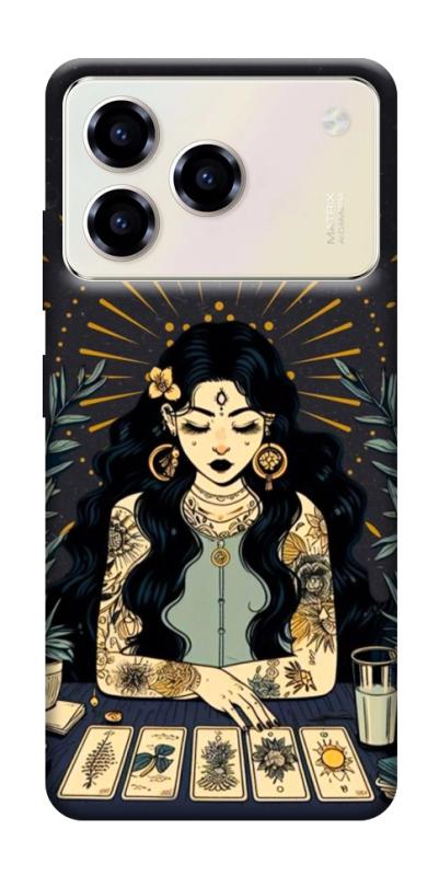Чехол itsPrint Dark taror girl для ZTE Blade A76, таро, купить оптом с доставкой