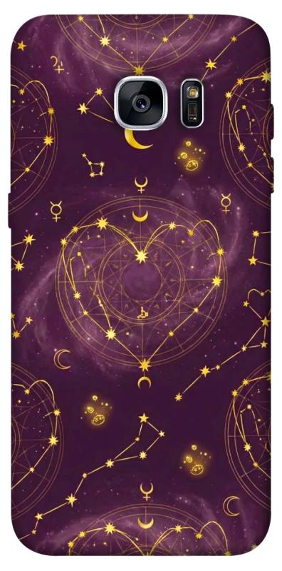Чехол itsPrint Purple astrology для Samsung G935F Galaxy S7 Edge, таро, купить оптом с доставкой