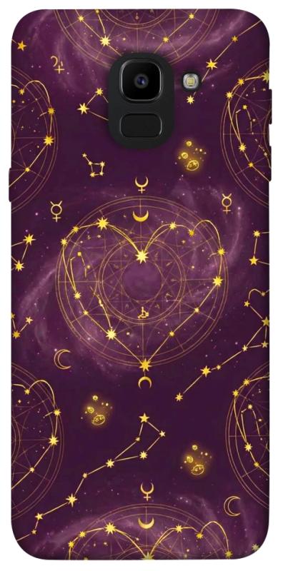 Чехол itsPrint Purple astrology для Samsung J600F Galaxy J6 (2018), таро, купить оптом с доставкой