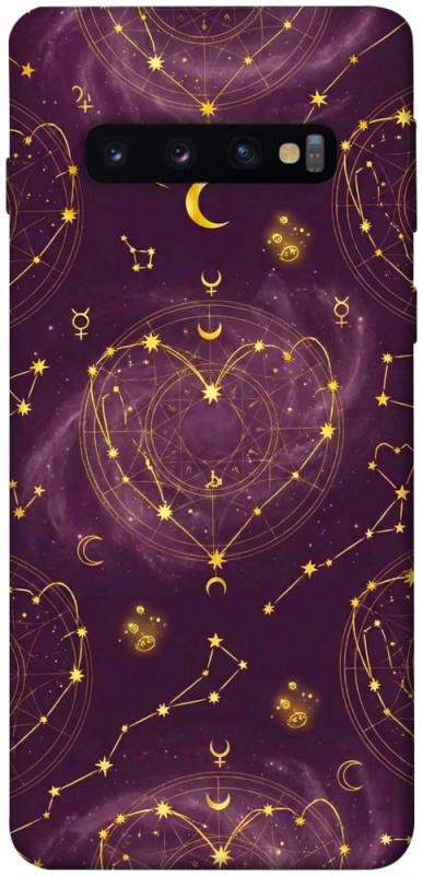 Чехол itsPrint Purple astrology для Samsung Galaxy S10, таро, купить оптом с доставкой