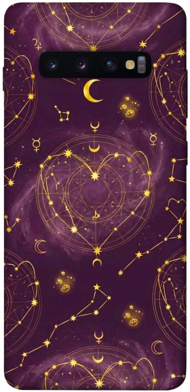 Чехол itsPrint Purple astrology для Samsung Galaxy S10+, таро, купить оптом с доставкой