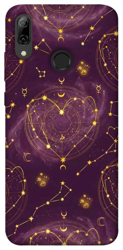 Чехол itsPrint Purple astrology для Huawei P Smart (2019), таро, купить оптом с доставкой