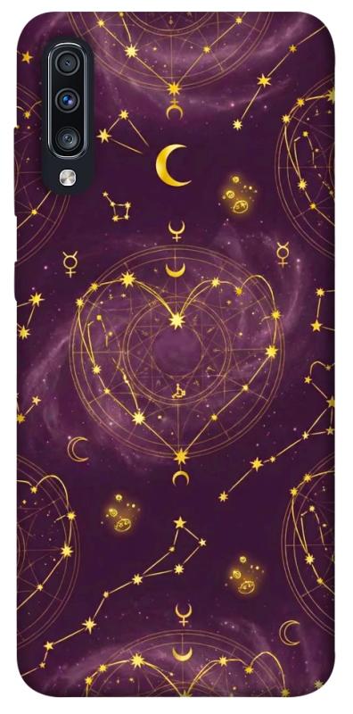 Чехол itsPrint Purple astrology для Samsung Galaxy A70 (A705F), таро, купить оптом с доставкой