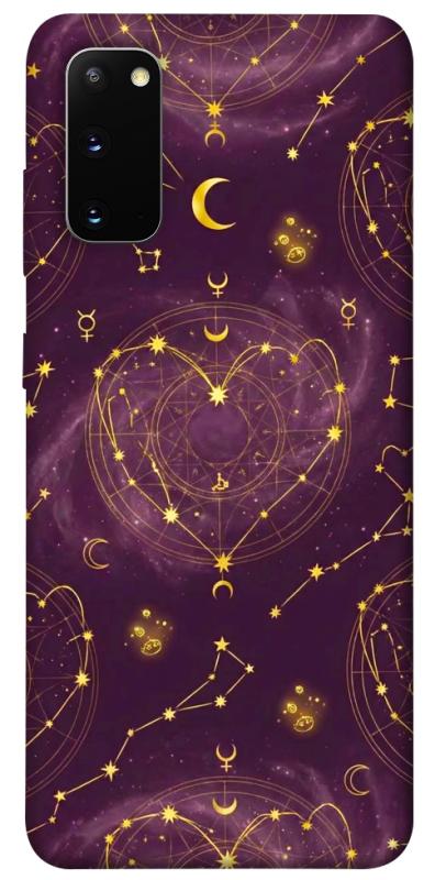 Чехол itsPrint Purple astrology для Samsung Galaxy S20, таро, купить оптом с доставкой