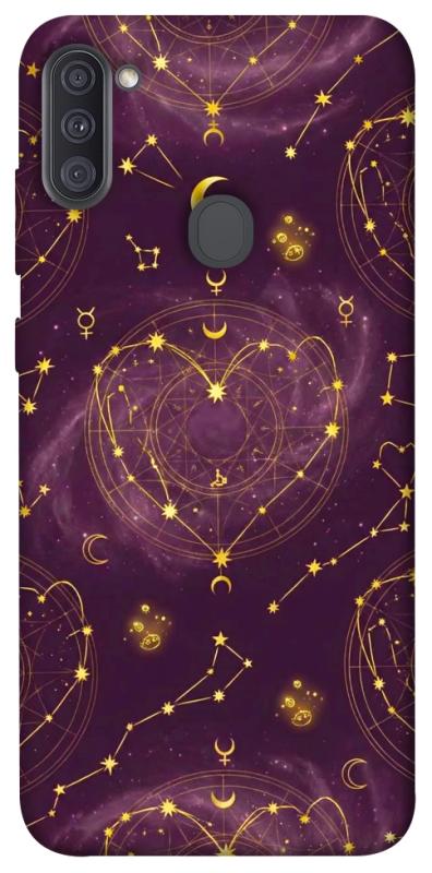 Чехол itsPrint Purple astrology для Samsung Galaxy A11, таро, купить оптом с доставкой