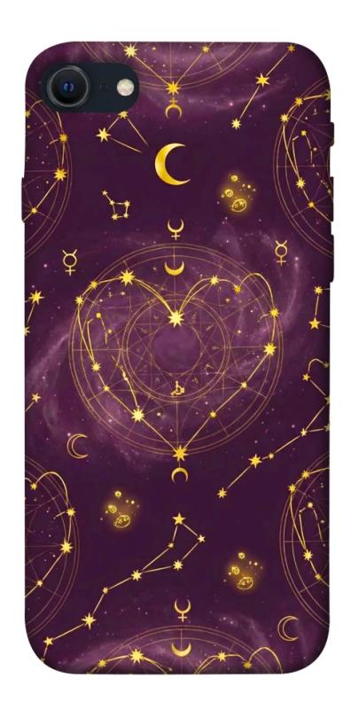 Чехол itsPrint Purple astrology для Apple iPhone SE (2020), таро, купить оптом с доставкой