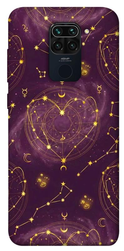 Чехол itsPrint Purple astrology для Xiaomi Redmi Note 9 / Redmi 10X, таро, купить оптом с доставкой