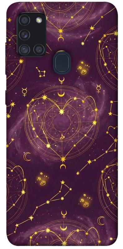 Чехол itsPrint Purple astrology для Samsung Galaxy A21s, таро, купить оптом с доставкой