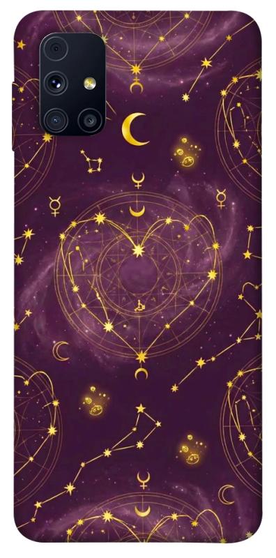 Чехол itsPrint Purple astrology для Samsung Galaxy M31s, таро, купить оптом с доставкой
