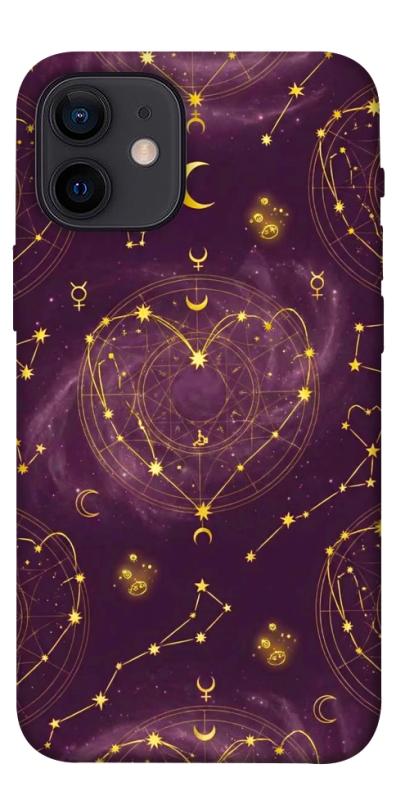 Чехол itsPrint Purple astrology для Apple iPhone 12 mini (5.4"), таро, купить оптом с доставкой