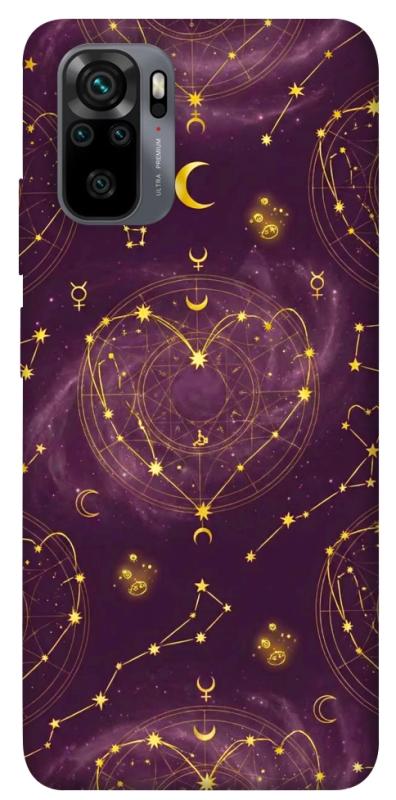 Чехол itsPrint Purple astrology для Xiaomi Redmi Note 10 / Note 10s, таро, купить оптом с доставкой