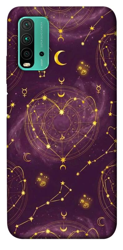 Чехол itsPrint Purple astrology для Xiaomi Redmi Note 9 4G / Redmi 9 Power / Redmi 9T, таро, купить оптом с доставкой