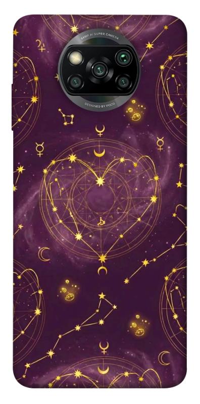 Чехол itsPrint Purple astrology для Xiaomi Poco X3 NFC / Poco X3 Pro, таро, купить оптом с доставкой