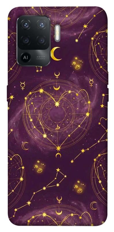 Чохол itsPrint Purple astrology для Oppo Reno 5 Lite, таро, купити оптом з доставкою