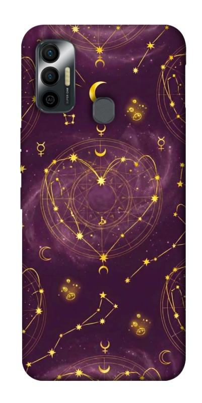 Чехол itsPrint Purple astrology для TECNO Spark 7, таро, купить оптом с доставкой