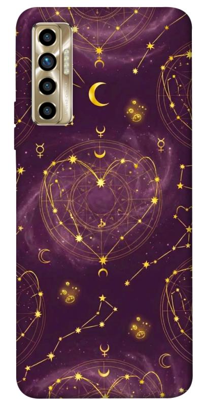 Чехол itsPrint Purple astrology для TECNO Camon 17P, таро, купить оптом с доставкой
