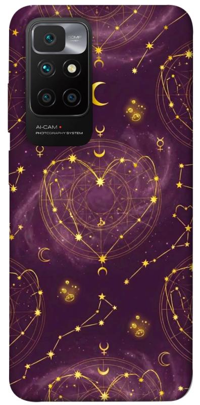 Чехол itsPrint Purple astrology для Xiaomi Redmi 10, таро, купить оптом с доставкой