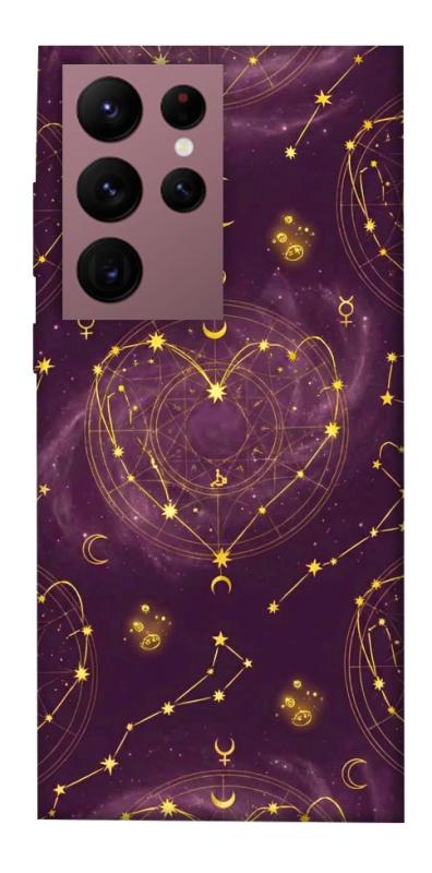 Чехол itsPrint Purple astrology для Samsung Galaxy S22 Ultra, таро, купить оптом с доставкой