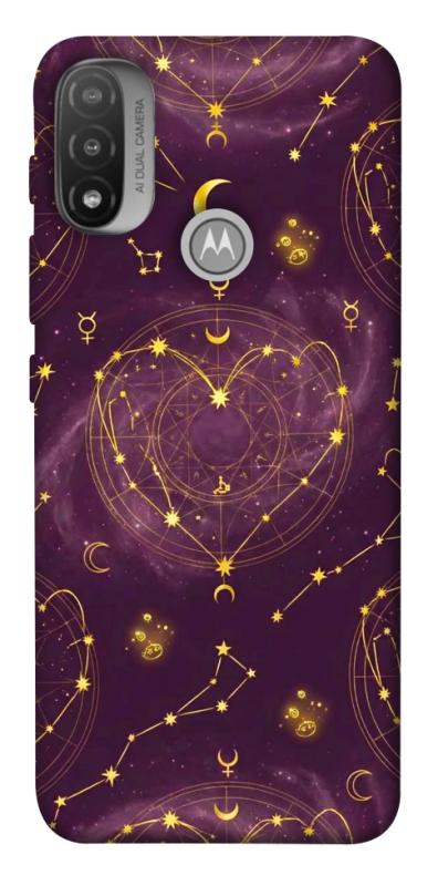 Чехол itsPrint Purple astrology для Motorola Moto E20, таро, купить оптом с доставкой