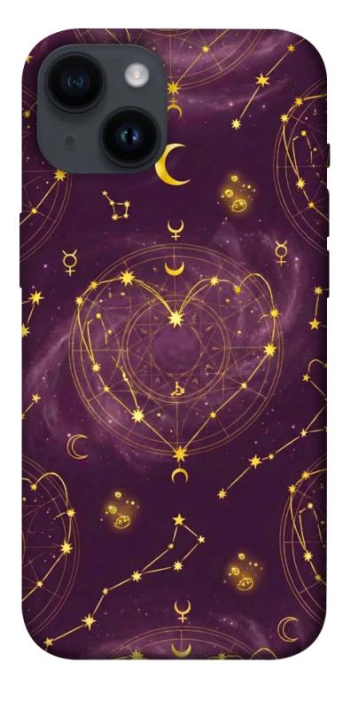Чехол itsPrint Purple astrology для Apple iPhone 14 (6.1"), таро, купить оптом с доставкой