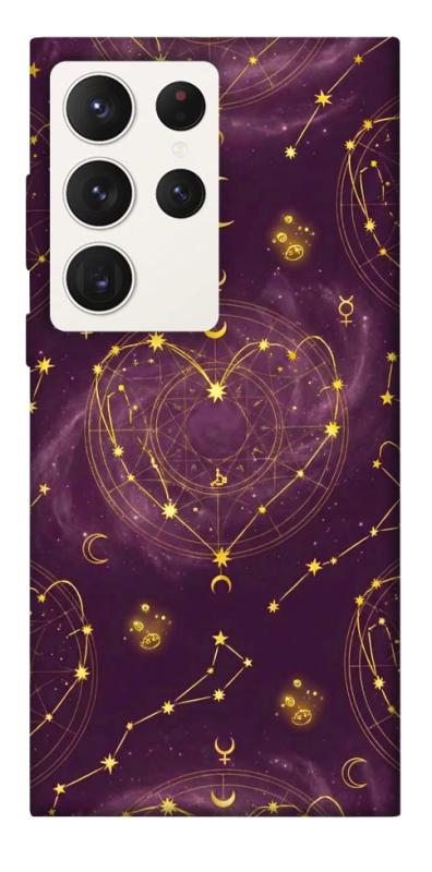 Чехол itsPrint Purple astrology для Samsung Galaxy S23 Ultra, таро, купить оптом с доставкой