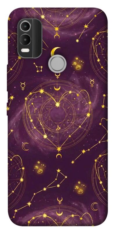 Чехол itsPrint Purple astrology для Nokia C21 Plus, таро, купить оптом с доставкой
